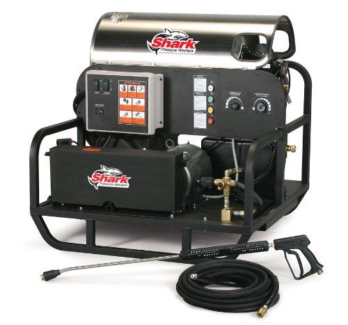 Shark SSE-503007A Rugged Skid Electric Powered Pressure Washer-4.8GPM-3000PSI-10HP-230V-45Amps 1.575-620.0